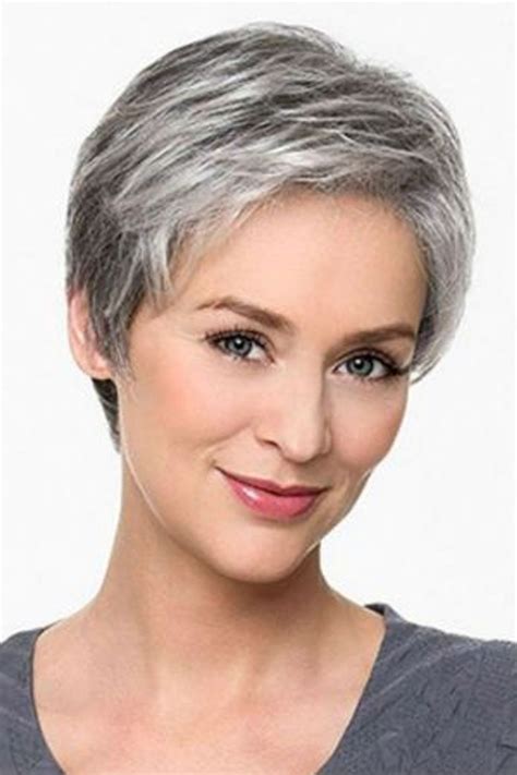 coiffure courte cheveux gris|Cheveux gris: 12 coupes et coiffures magnifiques pour。